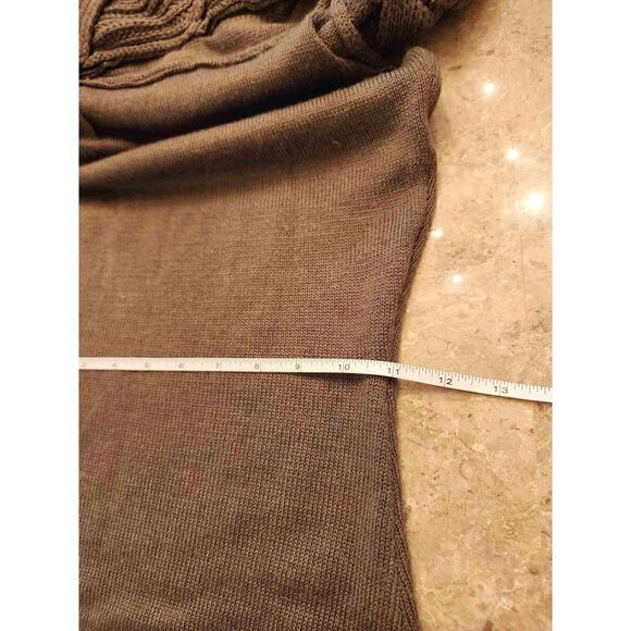 Almost Famous olive green off the shoulder sweater dress size small - Picture 5 of 8